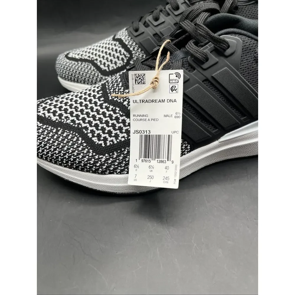 adidas Men's Ultra Dream DNA Boost Running Shoes JS0313 White/Black Size 7 NWOB